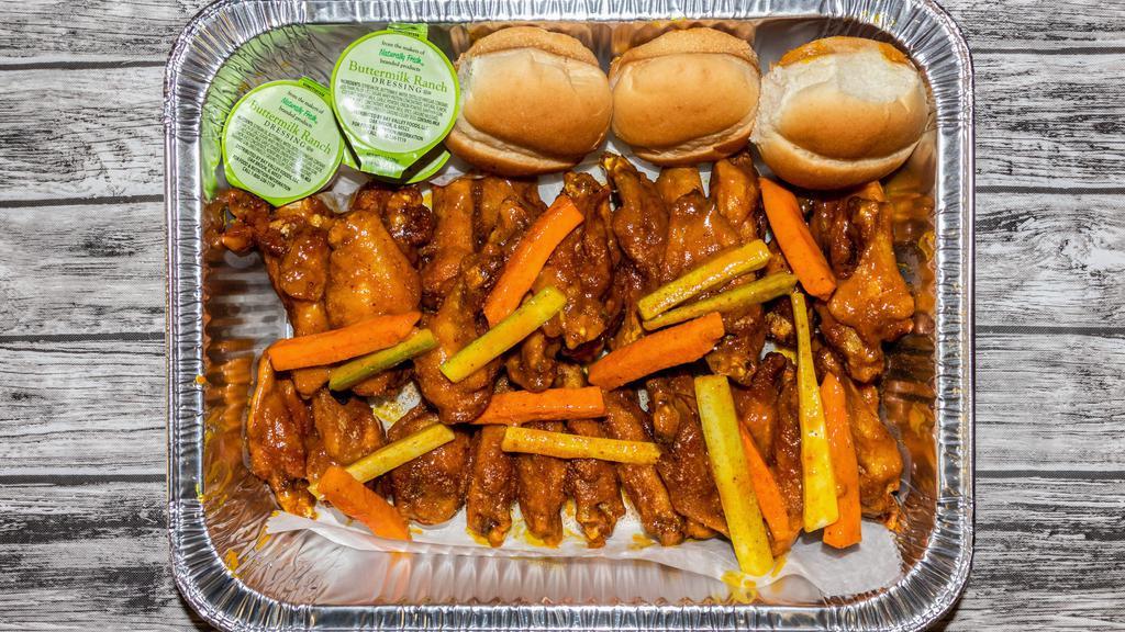 20 Pieces All Star Party Wings · 2 ranch 2 rolls