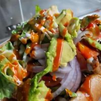 Gomez Style Chicken Sandwich  · Hoagie bread, Buffalo chicken, lettuce,  tomato, red onions, ranch, and guacamole.  Served w...