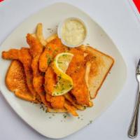Fried Catfish  · Fried Catfish Served With French Fries.