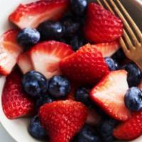 Mixed Berry Cup · Just strawberries and blueberries.