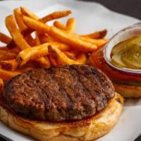 All Natural Turkey Burger · This natural umami rich flavor comes from the earthy mushroom blended with turkey dressed wi...