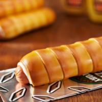 Pretzel Dog · A Philly Pretzel, wrapped around an all-beef hot dog with American cheese? Dreams do come tr...