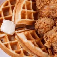 Chicken & Waffles · Nicely Seasoned Fried Chicken with Waffles.  Our Most Popular Item.