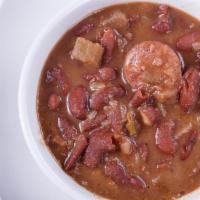 Small Redbeans · Red Beans & rice mixed with diced hot sausage.