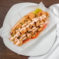 Poboy 901 Shrimp Or Oyster & Fries · Shrimp or Oysters 
Lettuce Tomatoes Pickle and Remoulade Sauce
