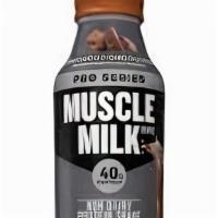 Muscle Milk Protein Shake · 14 oz, 40 g protein, 200 calories non-dairy.