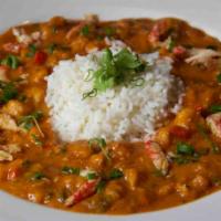 Crawfish Etouffee · Southern Cajun stew with steamed rice. Add fried crawfish tails for extra charge.
