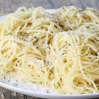 Butter With Angel Hair. · Angel hair pasta sauteed in butter.