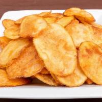 Potato Chips · Made in house from our own hand peeled potatoes.
