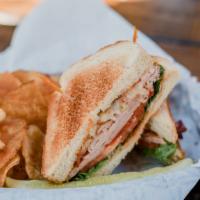 Chipotle Turkey Melt Sandwich · Fresh oven-roasted turkey, chipotle mayo, pepper Jack, bacon with tomato, grilled and served...