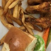 Kids Chicken Wing (3 Pc.) With Fries · 