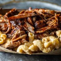 Loaded Mac & Cheese · White Cheddar Mac & Cheese topped with your choice of Pulled Pork, Housemade Sausage, Pulled...
