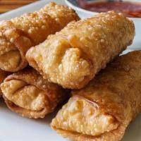  Egg Roll · Crispy dough filled with minced vegetables.