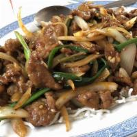 Mongolian Beef Combo Dinner · Spicy.