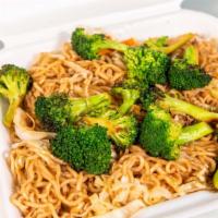 Vegetable Soba · Serve with Carrot , Cabbage & Broccoli  And one White Sauce .