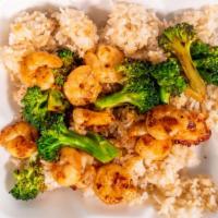 Kid Shrimp With Broccoli & Fried Rice · 
