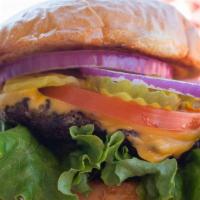 Perfect Burger (5.3Oz) · Certified angus beef patty, choice of cheese, lettuce, tomato, onion, pickles on a brioche b...