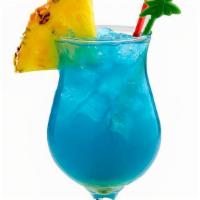 Blue Hawaii · Vodka, rum, blue curacao, pineapple juice and sour mix