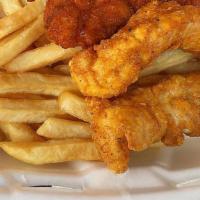Honey Hot Tender Combo · All combos are served with fries. 

Condiments by request.