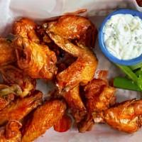 10 Piece Seasoned Whole Wings · All combos are served with fries. 

Condiments by request.