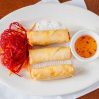 Thai Spring Rolls · These rolls are crispy, crunchy & very satisfying. They are filled with chicken, cellophane ...