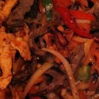 Chicken Fajita · Marinated in our special combination of herbs and spices to insure tenderness and flavor. Se...