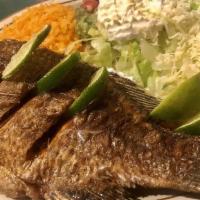 Fish Fajita · Marinated in our special combination of herbs and spices to insure tenderness and flavor. Se...