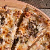 S-Pizza #1 · Beef, Mushrooms and Onions