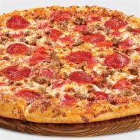 Meat Lovers Pizza · Ground beef, sausage, pepperoni, smokey bacon, ham.