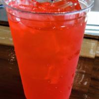Strawberry Lemonade · House made strawberry lemonade (16oz)