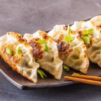 Gyoza · Mouthwatering Dumplings, prepared to Customer's choice of meat.