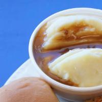 Mashed Potatoes &Gravy · Delicious Homemade Mashed Potatoes 
(No instant) made with 100% real Idaho Potatoes
