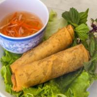 Chả Giò Chay - Summer Veggie Rolls (2Pc) · Crispy Vietnamese eggroll stuffed with vegetables, tofu and bean thread noodle. Served with ...