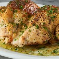 Stuffed Chicken · roasted double chicken breast, stuffed with garlic herb cheese