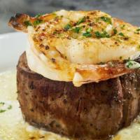 Filet & Shrimp* · 6oz filet with shrimp. *Items are served raw, or undercooked, or may contain raw or undercoo...