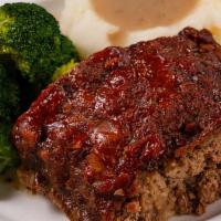 Captain'S Meatloaf · Angus choice ground beef and seasoning. Includes two sides.