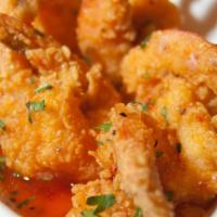 Sweet Heat Shrimp · Fried jumbo shrimp tossed in our sweet heat sauce.