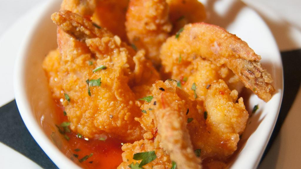 Sweet Heat Shrimp · Fried jumbo shrimp tossed in our sweet heat sauce.