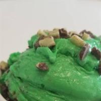 Mint Chocolate Chip · Creamy mint ice cream layered with chocolate mint pieces