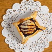 Mini Pastelito · Pastry filled with dulce de leche and almonds
