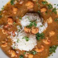 Crawfish Etouffee · Crawfish sautéed in a rich Cajun gravy. Served with steamed white rice.