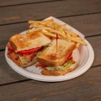 Blt · Lettuce, tomato, mayo and fries.