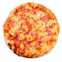 Hawaiian Pizza · Ham, pineapple and cheese