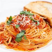 Bowl Of Angel Hair · Served with marinara or butter sauce or substitute meat sauce for extra charge.