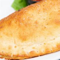 Fresh Calzones · Gently baked pizza dough pockets filled with ricotta and mozzarella cheeses served with a si...