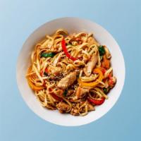 Chili Chicken Noodles   · Noodles stir-fried with fresh chicken, fresh seasoned mixed vegetables, and Indo-Chinese she...