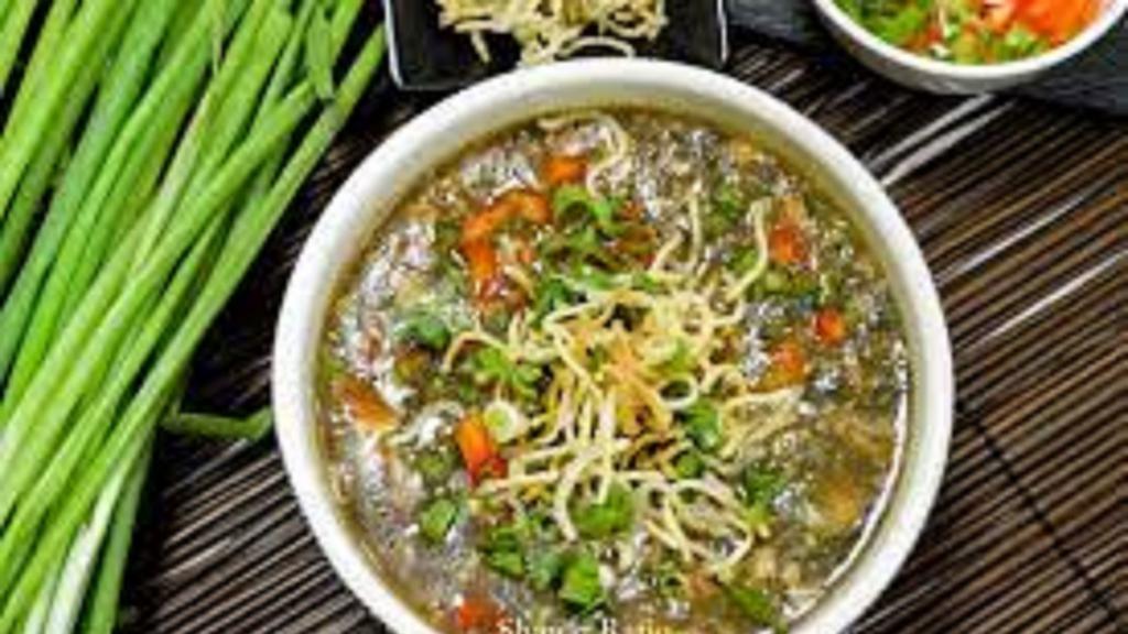Chicken Monchow Soup · Spicy and hot Indo-Chinese soup made from mixed vegetables and chicken