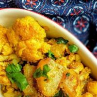 Aloo Gobi · Aloo gobi is a vegetarian dish from the Indian subcontinent made with potatoes, cauliflower,...