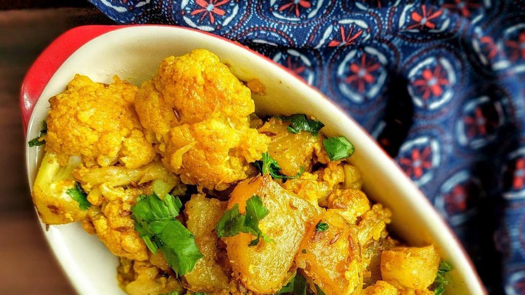 Aloo Gobi · Aloo gobi is a vegetarian dish from the Indian subcontinent made with potatoes, cauliflower, and Indian spices.