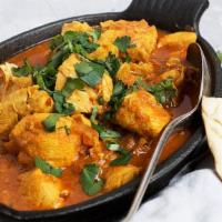 Chicken Vindaloo · Made with Onion gravy with a touch of Vinegar and other spices like Garam Masala.